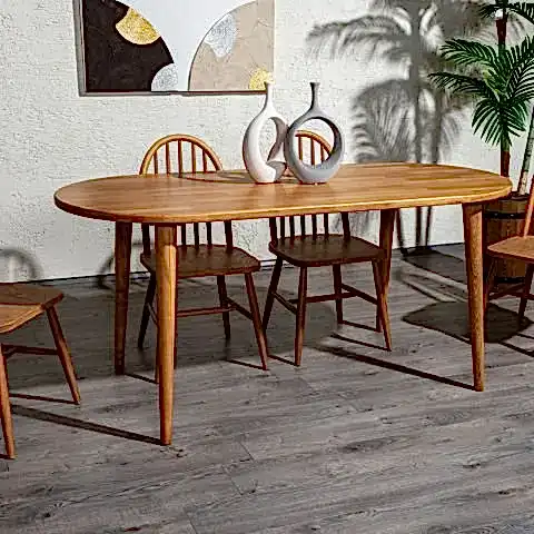 Lathe Yemek Masası Kayın